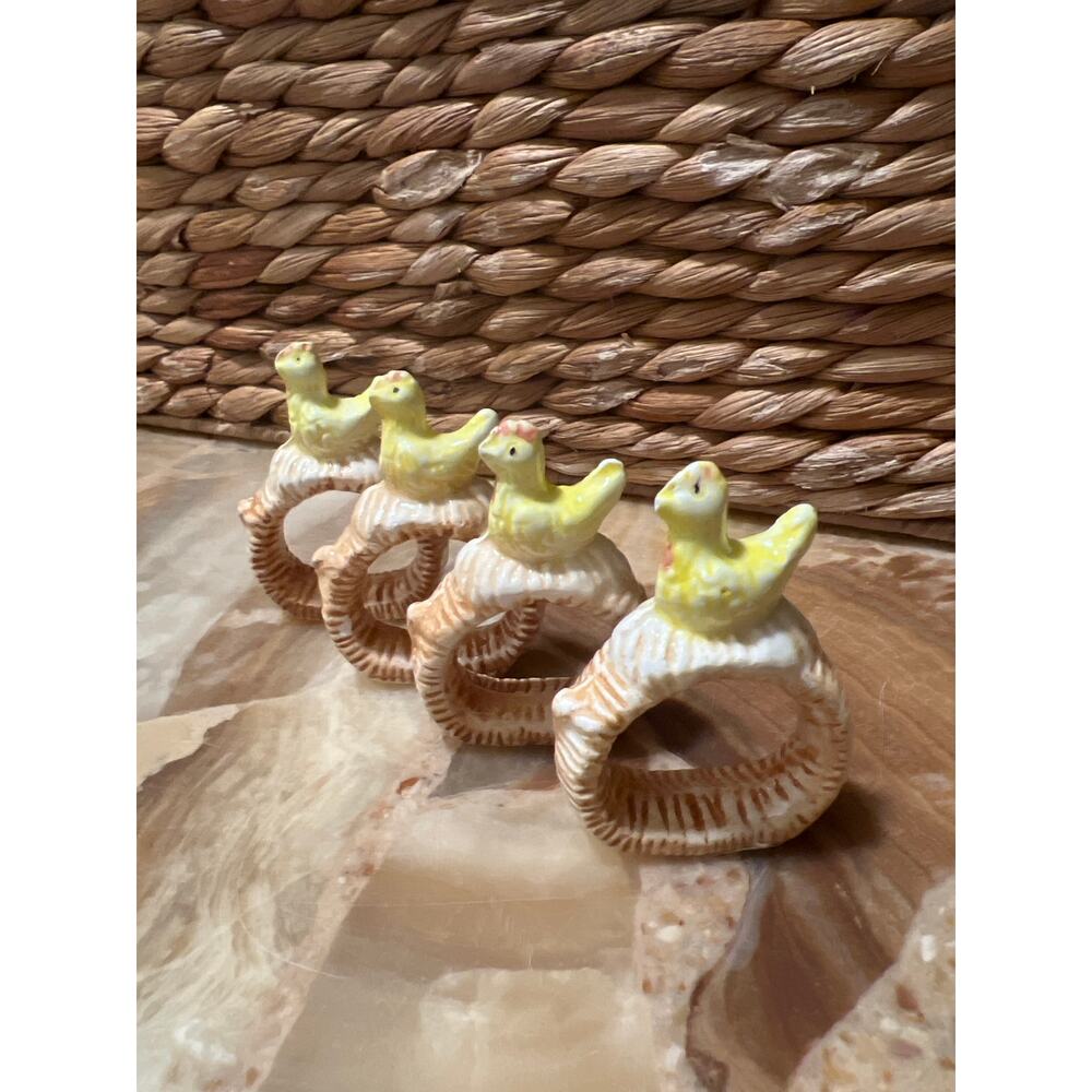 Hen on a Nest Napkin Rings